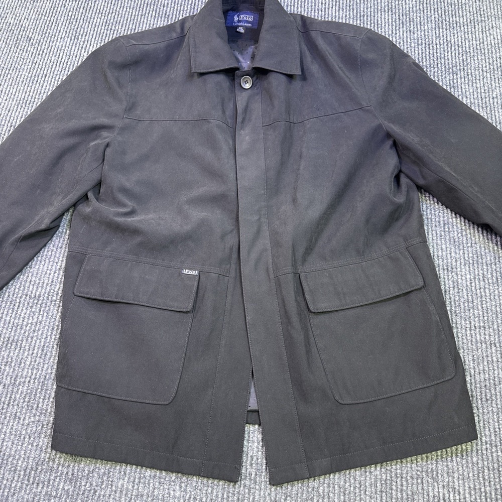 Polo Ralph Lauren Brown Suede Leather Jacket XL BA9